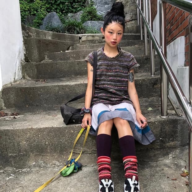 PERVERZE 퍼버즈 보더 노르딕 삭스 레드