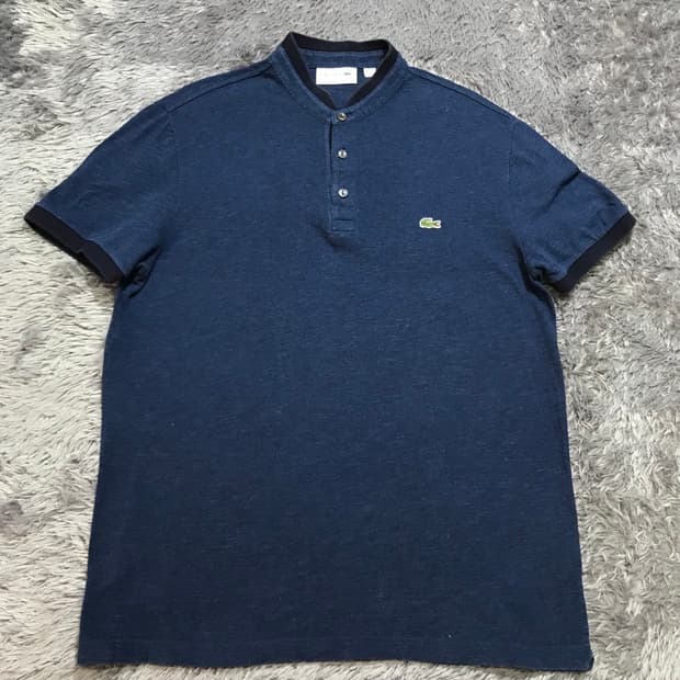 [[3(M)] 라코스테(LACOSTE) 헨리넥 반팔티셔츠@688
