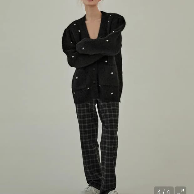 오버듀플레어 mannish check pants 체크 팬츠