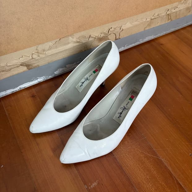 ginza kanematsu leather pumps