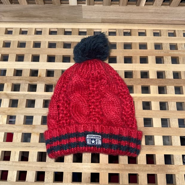 컨버스 올스타 니트 방울 비니