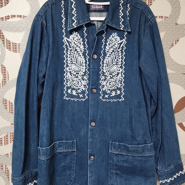 블루블루재팬 데님초어자켓