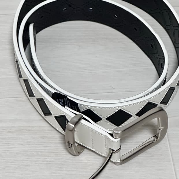 (L/XL) 스투시 아가일 벨트