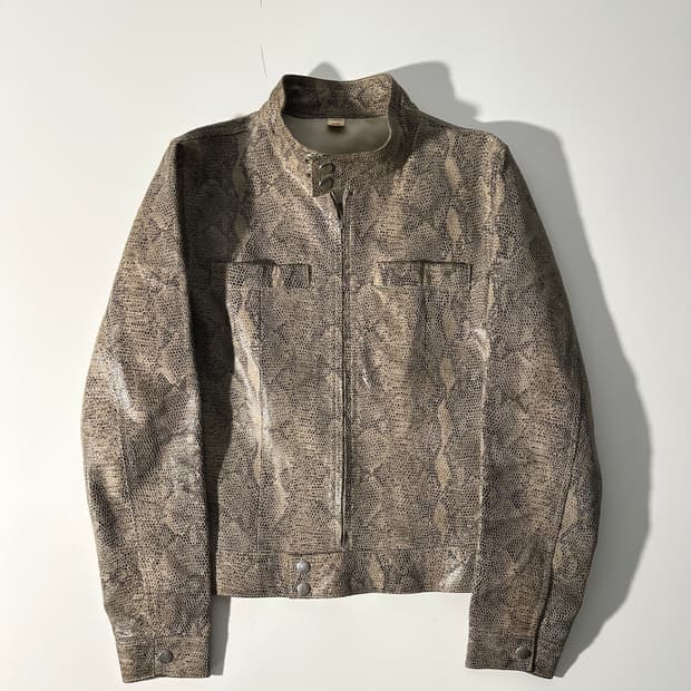 python pattern 돈피 가죽자켓