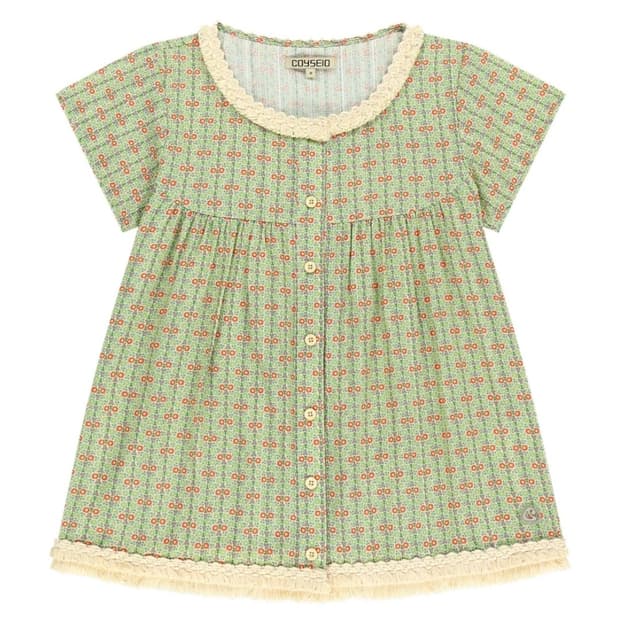 코이세이오 프린지 셔링 블라우스 Fringe Shirrin Blouse