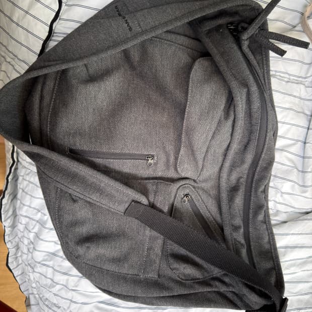 산산기어 WOOL BODY BAG [CHARCOAL]