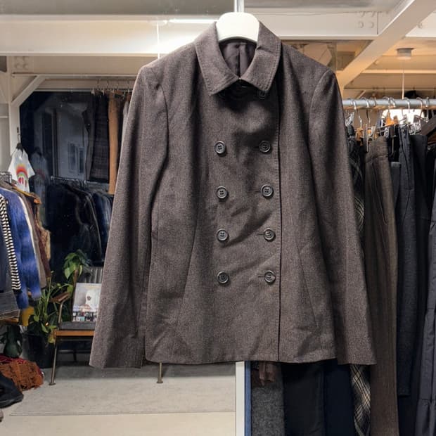 Kiyoko takase 더블 브레스티드 울자켓