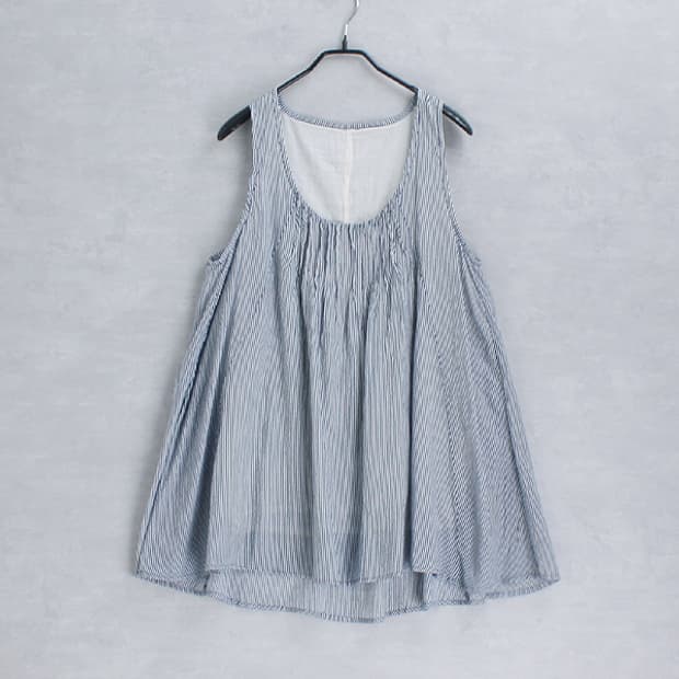 nougatgne _ sheer cotton sleeveless top