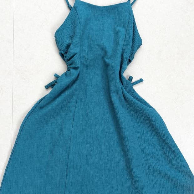 청록 민트 나시 원피스 mint sleeveless onepiece