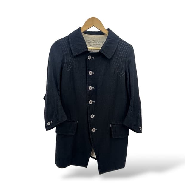 japanese vintage 라운드 버튼 스티치 자켓