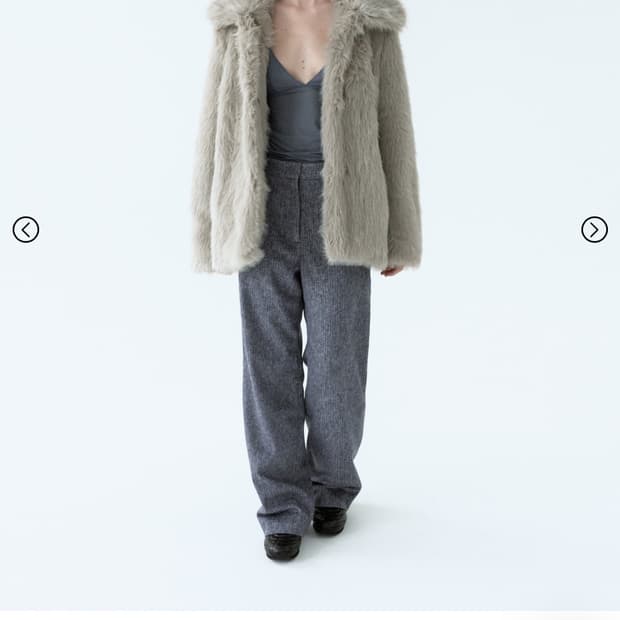 Hwi 포그 퍼자켓 라이트그레이