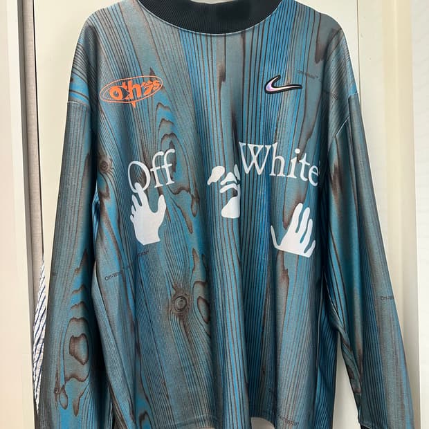 오프화이트 x 나이키 NRG 저지 임페리얼 블루 아시아 XL 사이즈