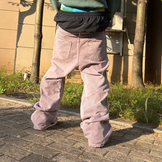 연보라 커스텀 데님