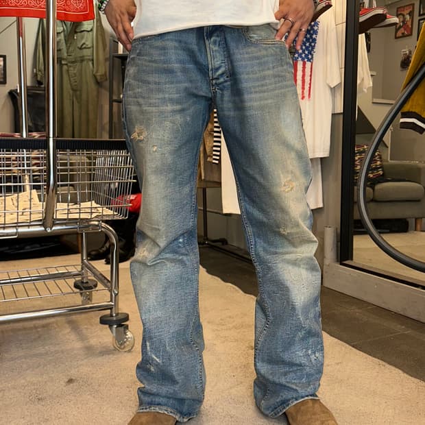 00’s Diesel zatiny knee repair denim