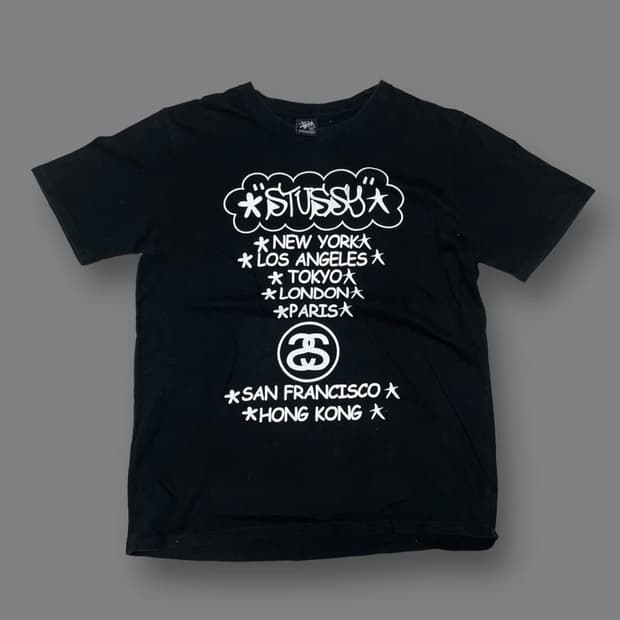 Stussy x Eric Haze 스투시 월드투어 반팔