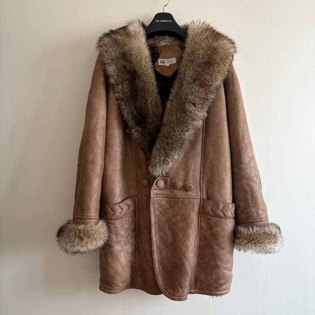 리얼 양털 무스탕