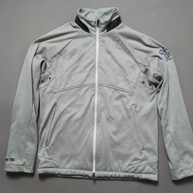 [L] 아디다스 골프 클라이마 히트 플리스 집업 자켓