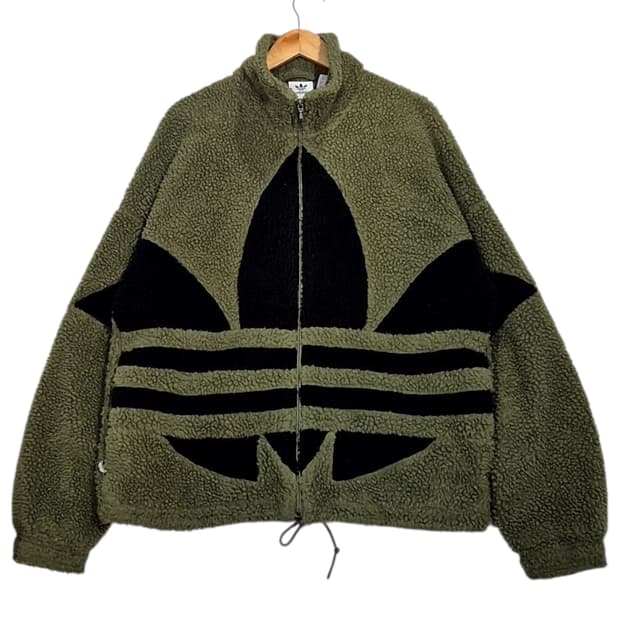 Adidas 아디다스 빅 트레포일 쉐르파 자켓