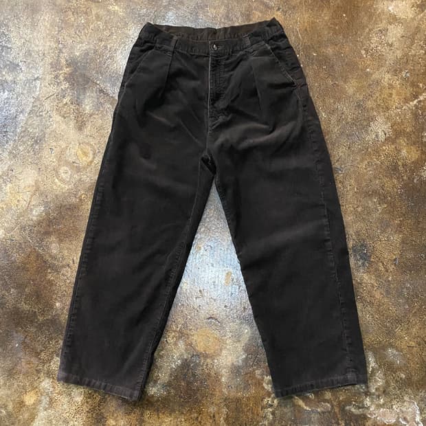 (2) 안셀름 데미지 코듀로이 와이드 팬츠