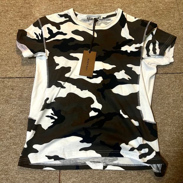 NVRFRGT Camo Pattern T Shirt