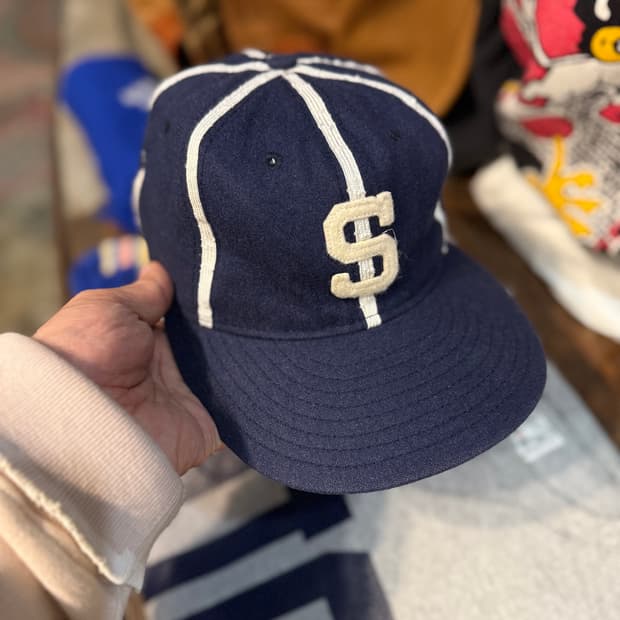 80-90년대 Ebbet Field Wool Baseball Cap