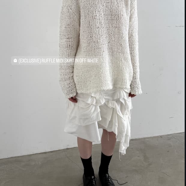 낫띵에브리띵 러플 스커트 02사이즈 구해요