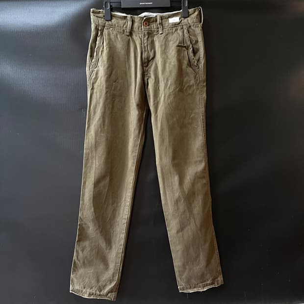 30in) 00s Tommy Hilfiger Hudson 올리브 치노팬츠