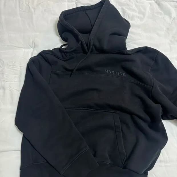 마틴로즈 트위스티드 후드 블랙