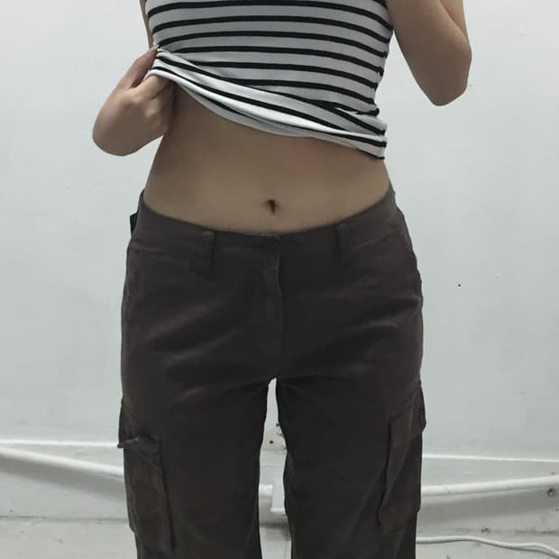 [JPN] 코코아 브라운 모카 카고 팬츠