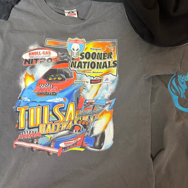 vintage tulsa raceway park shirts M