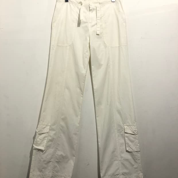 카고 와이드팬츠 화이트