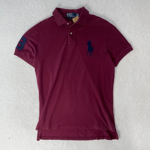 폴로랄프로렌 빅포니 카라티 버건디 
