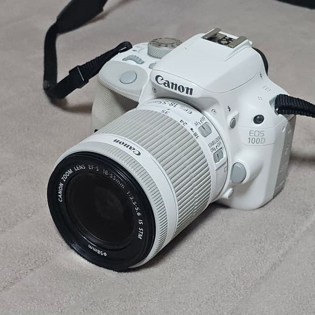 캐논 EOS 100D 화이트 색상 DSLR 카메라