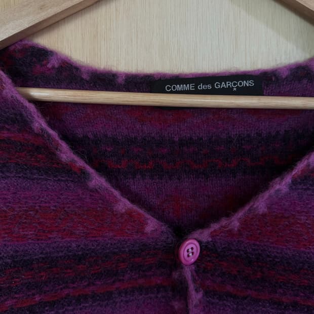꼼데가르송 옴므플러스99aw 축융 울가디건