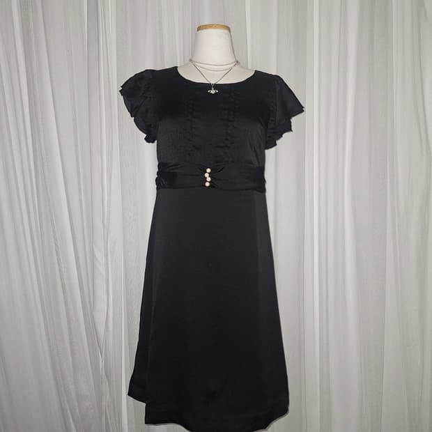 proportion 공겜여주 히메 펄 블랙 레이스 드레스