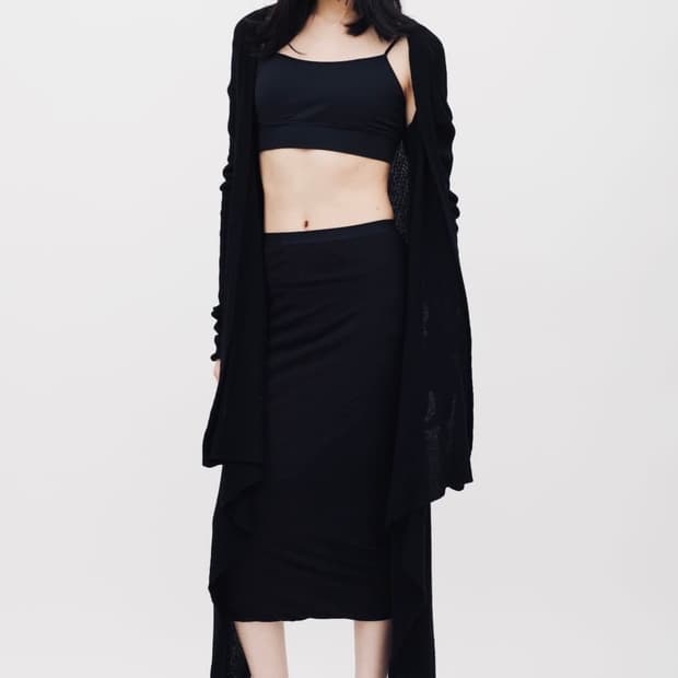 Rick Owens 롱 드레이프 가디건