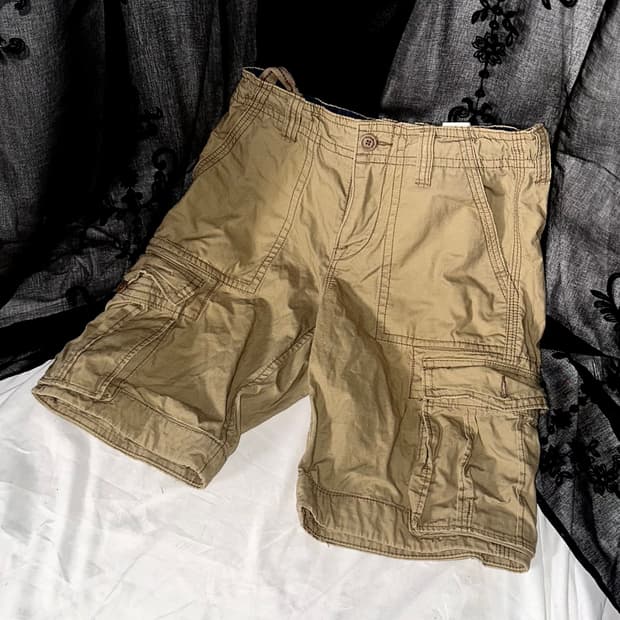 brown cargo shorts