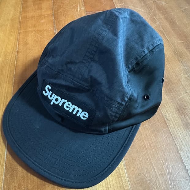 Supreme 박스로고 캠프캡 BLK