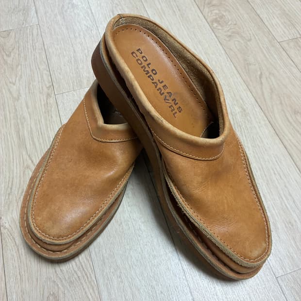 폴로 소가죽 빈티지 뮬 (260~265)