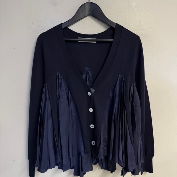 SACAI LUCK 12aw cardigan navy