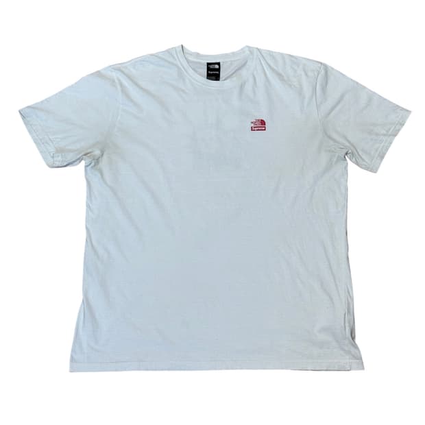 슈프림 x 노스페이스 19FW 자유의 여신상 반팔 티셔츠 화이트