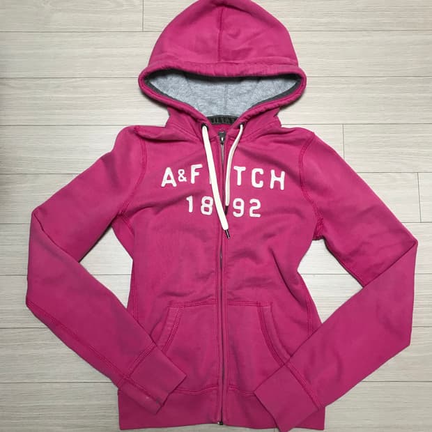 아베크롬비 핑크 후드집업