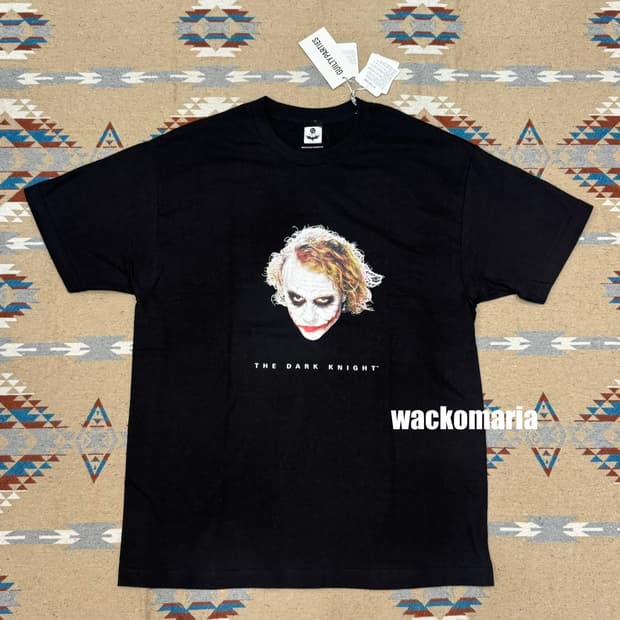 [L] 와코마리아 x 다크나이트 조커 티셔츠 블랙
