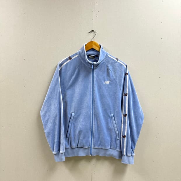 공용 M / 뉴발란스 벨로아 벨벳 져지 집업 트랙탑 