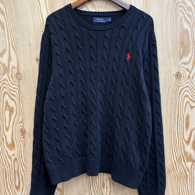 폴로 랄프로렌 꽈배기 니트