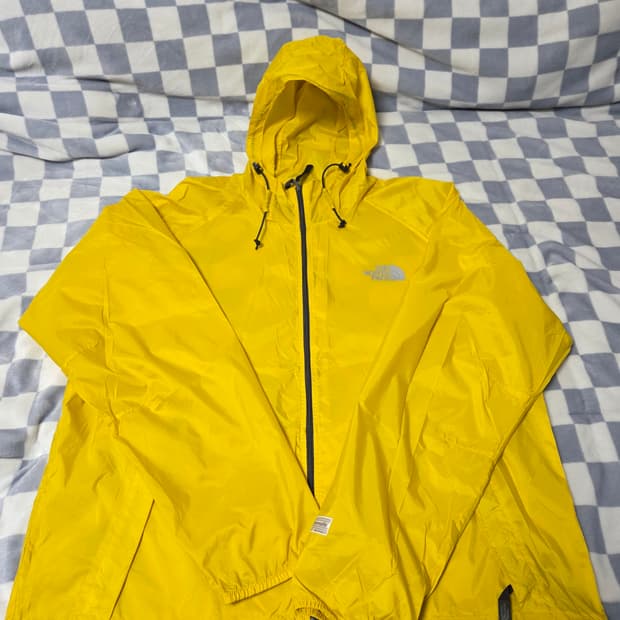 노스페이스 하이드레날라이트 바람막이 방수자켓 패커블 자켓 XL 옐로우컬러