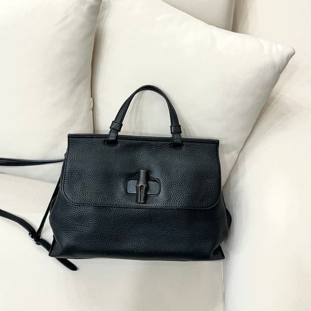 구찌 뱀부 탑핸들백 (정품)