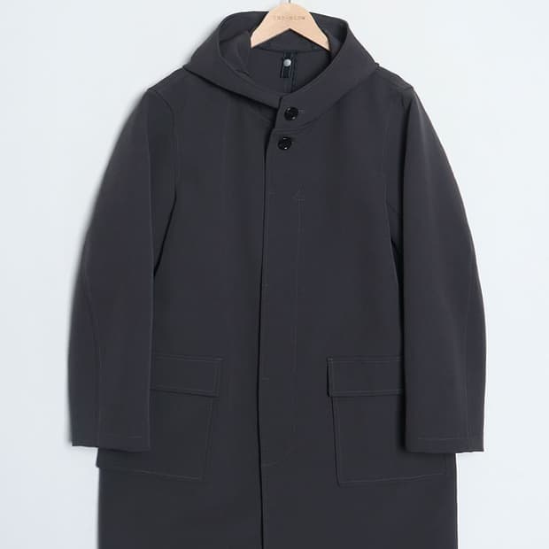 LIFE&WORK DESIGN Hooded Poly Coat