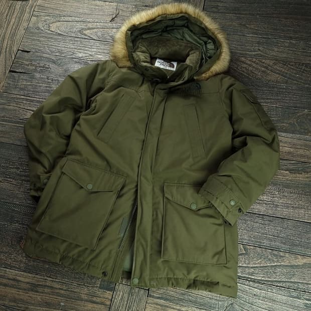 [노스페이스] 덕다운 야상 패딩 올리브카키 M18473