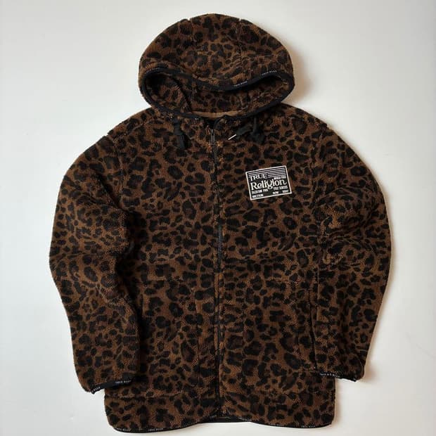 트루릴리젼 25FW 레오파드 후드 집업 PN8247